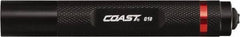 Coast Cutlery - White LED Bulb, 15 Lumens, Industrial/Tactical Flashlight - Black Aluminum Body, 1 AAA Battery Included - USA Tool & Supply