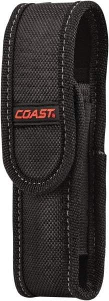 Coast Cutlery - Nylon/Polyester Handheld Flashlight (General Purpose & Industrial) Flashlight Sheath - Black, Compatible with Coast Batteries - USA Tool & Supply