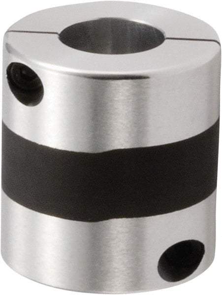 NBK - 4 to 5mm Bore, Servo Motor Flexible Coupling - 15mm OD, 23mm OAL, Aluminum Alloy, Clamp Style - USA Tool & Supply