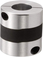 NBK - 17mm Bore, Servo Motor Flexible Coupling - 44mm OD, 48mm OAL, Aluminum Alloy, Clamp Style - USA Tool & Supply