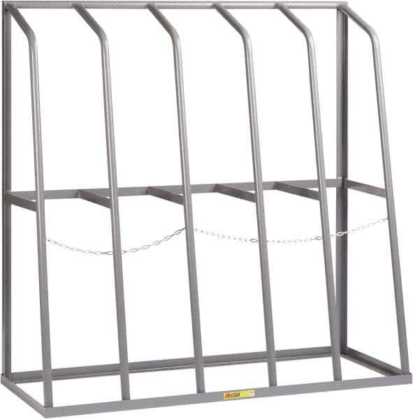 Little Giant - 5 Bay, 1,500 Lb per Bay Capacity, Gray Bar Rack - 60" Wide x 60" High x 24" Deep, Steel - USA Tool & Supply