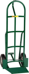Little Giant - 800 Lb Capacity 49" OAH Hand Truck with Foot Kick - 13-1/2 x 16" Base Plate, Loop Handle, Steel, Solid Rubber Wheels - USA Tool & Supply
