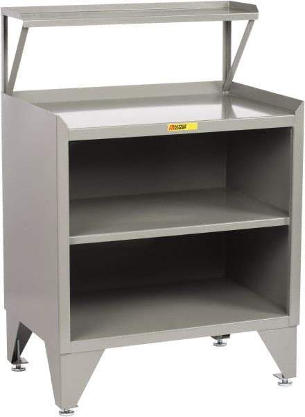 Little Giant - Receiving Station - 36 Inch Wide x 24 Inch Deep x 54-1/2 Inch High, Gray - USA Tool & Supply