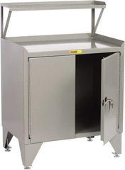 Little Giant - Receiving Station - 36 Inch Wide x 24 Inch Deep x 54-1/2 Inch High, Gray - USA Tool & Supply