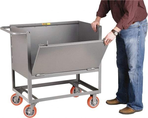 Little Giant - 2,000 Lb Capacity Steel Raised Deck Box Truck - Steel Deck, 30" OAW, 48" Platform Length x 20" Platform Height, Polyurethane Casters - USA Tool & Supply