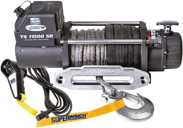 Superwinch - 11,500 Lb Capacity, 80' Cable Length, Automotive Heavy-Duty Recovery Winch - USA Tool & Supply