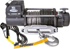 Superwinch - 11,500 Lb Capacity, 80' Cable Length, Automotive Heavy-Duty Recovery Winch - USA Tool & Supply