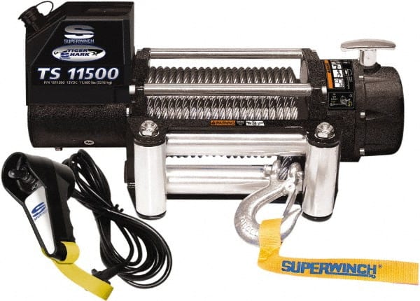 Superwinch - 11,500 Lb Capacity, 84' Cable Length, Automotive Heavy-Duty Recovery Winch - USA Tool & Supply