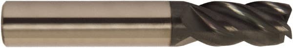 Accupro - 3/4" Diam 4 Flute Solid Carbide 0.25" Corner Radius End Mill - USA Tool & Supply