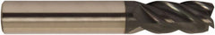 Accupro - 3/4" Diam 4 Flute Solid Carbide 0.25" Corner Radius End Mill - USA Tool & Supply