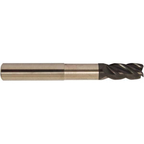 Accupro - 5/8" Diam 4 Flute Solid Carbide 0.03" Corner Radius End Mill - USA Tool & Supply
