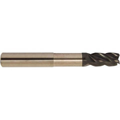 Accupro - 5/8" Diam 4 Flute Solid Carbide 0.03" Corner Radius End Mill - USA Tool & Supply