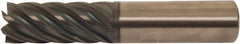 Accupro - 1/4" Diam 7 Flute Solid Carbide 0.06" Corner Radius End Mill - USA Tool & Supply