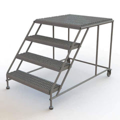 TRI-ARC - Rolling & Wall Mounted Ladders & Platforms Type: Rolling Work Platform Style: Steel Work Platform - USA Tool & Supply