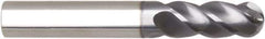 Niagara Cutter - 10mm Diam, 20mm LOC, 4 Flute Solid Carbide Ball End Mill - AlTiN Finish, Single End, 73mm OAL, 10mm Shank Diam, Spiral Flute - USA Tool & Supply