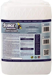 Surge Industrial - 5 Gal Container Carpet Cleaner - Light Citrus Scent, Use on Carpet & Upholstery - USA Tool & Supply