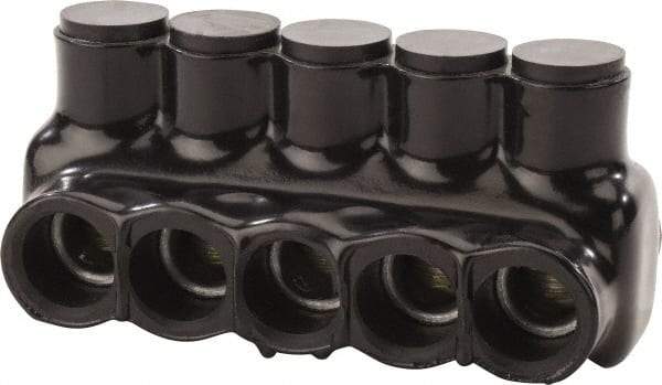 POLARIS nsi - 6 AWG, Class B & C Wire Compatible, Aluminum, Hex Split Bolt Connector - 4.66" OAL, 2.28" Base Width - USA Tool & Supply