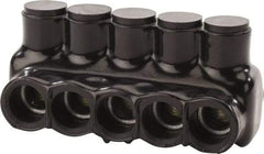 POLARIS nsi - 6 AWG, Class B & C Wire Compatible, Aluminum, Hex Split Bolt Connector - 4.66" OAL, 2.28" Base Width - USA Tool & Supply