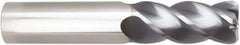Niagara Cutter - 25mm, 50mm LOC, 25mm Shank Diam, 115mm OAL, 4 Flute, Solid Carbide Square End Mill - Single End, AlTiN Finish, Helical Flute, Variable° Helix, Centercutting, Right Hand Cut, Right Hand Flute, Series STR440M.2 - USA Tool & Supply
