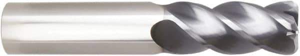 Niagara Cutter - 5/8", 4 Flute, Single End, Solid Carbide, 0.12" Corner Radius End Mill - 4" OAL, Right Hand Flute, 1-7/8" LOC, Right Hand Cut - USA Tool & Supply