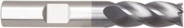 Niagara Cutter - 3/8", 3/4" LOC, 3/8" Shank Diam, 2-1/2" OAL, 4 Flute, Solid Carbide Square End Mill - Single End, AlTiN Finish, Helical Flute, Variable° Helix, Centercutting, Right Hand Cut, Right Hand Flute, Series STS430.2 - USA Tool & Supply