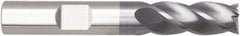 Niagara Cutter - 1", 3" LOC, 1" Shank Diam, 6" OAL, 4 Flute, Solid Carbide Square End Mill - Single End, AlTiN Finish, Helical Flute, Variable° Helix, Centercutting, Right Hand Cut, Right Hand Flute, Series STS430.2 - USA Tool & Supply