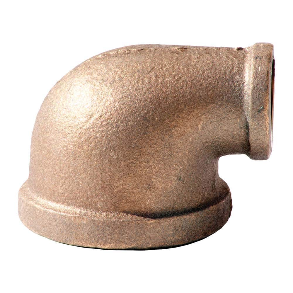 Merit Brass - Brass & Chrome Pipe Fittings Type: Reducing Elbow Fitting Size: 1/4 x 1/8 - USA Tool & Supply