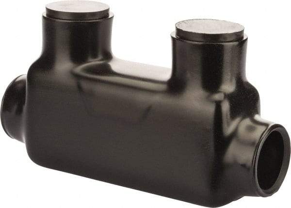 POLARIS nsi - 4 AWG, Class B & C Wire Compatible, Aluminum, Hex Split Bolt Connector - 4.62" OAL, 1.62" Base Width - USA Tool & Supply