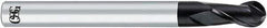 OSG - 7mm Diam, 14mm LOC, 2 Flute Solid Carbide Ball End Mill - WXL Finish, Single End, 140mm OAL, 6mm Shank Diam - USA Tool & Supply