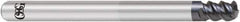 OSG - 8mm, 3 Flute, Single End, Solid Carbide, 2mm Corner Radius End Mill - 85mm OAL, 55° Helix, Right Hand Flute, 12mm LOC, Right Hand Cut, 40mm Extended Reach - USA Tool & Supply