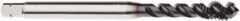 Seco - M5x0.80 Metric 3 Flute 6HX Modified Bottoming Spiral Flute Tap - Powdered Metal, AlTiN Finish, 2.7559" OAL, Right Hand Flute, Right Hand Thread, H6 - Exact Industrial Supply