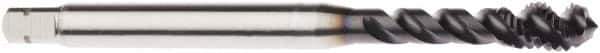 Seco - M2x0.40 Metric 2 Flute 6HX Modified Bottoming Spiral Flute Tap - Powdered Metal, AlTiN Finish, 1.7717" OAL, Right Hand Flute, Right Hand Thread, H6 - Exact Industrial Supply