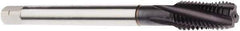 Seco - M18x2.50 Metric 4 Flute 6H Modified Bottoming Spiral Flute Tap - Powdered Metal, TiAlN Finish, 125mm OAL, Right Hand Flute, Right Hand Thread, H6 - USA Tool & Supply