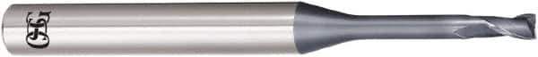 OSG - 0.7mm, 1mm LOC, 4mm Shank Diam, 45mm OAL, 2 Flute, Solid Carbide Square End Mill - Single End, WXL Finish, 30° Helix, Centercutting, Right Hand Cut, Right Hand Flute - USA Tool & Supply