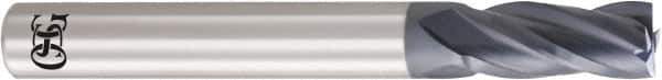 OSG - 4.5mm, 11mm LOC, 6mm Shank Diam, 45mm OAL, 4 Flute, Solid Carbide Square End Mill - Single End, WXL Finish, 30° Helix, Centercutting, Right Hand Cut, Right Hand Flute - USA Tool & Supply