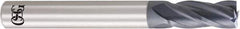 OSG - 4.5mm, 11mm LOC, 6mm Shank Diam, 45mm OAL, 4 Flute, Solid Carbide Square End Mill - Single End, WXL Finish, 30° Helix, Centercutting, Right Hand Cut, Right Hand Flute - USA Tool & Supply