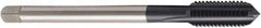 Seco - M27x3.00 Metric 6HX 4 Flute TiAlN Finish Powdered Metal Straight Flute Machine Tap - Modified Bottoming, Right Hand Thread, 160mm OAL, 38mm Thread Length, H6 Limit, Oversize - USA Tool & Supply