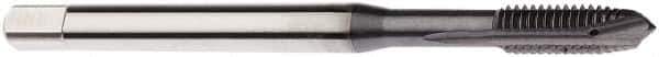 Seco - M6x1.00 Metric, 3 Flute, TiCN Finish, Cobalt Spiral Point Tap - Plug Chamfer, Right Hand Thread, 80mm OAL, 14.5mm Thread Length, 6mm Shank Diam, 6H Class of Fit - Exact Industrial Supply