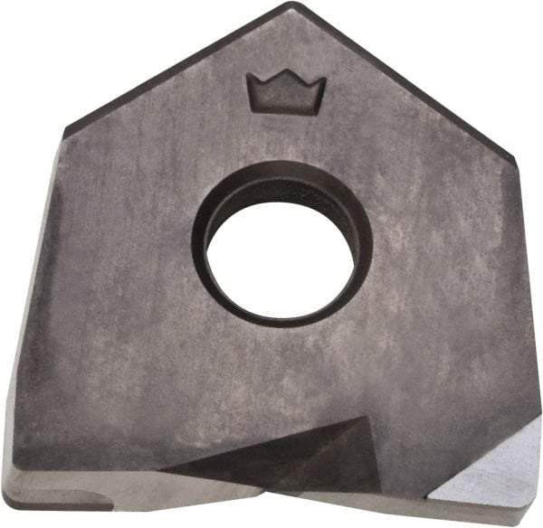 Millstar - BDS20 Grade CM10 CBN Milling Insert - Uncoated, 1/8" Thick, 20mm Inscribed Circle, 0.1mm Corner Radius - USA Tool & Supply