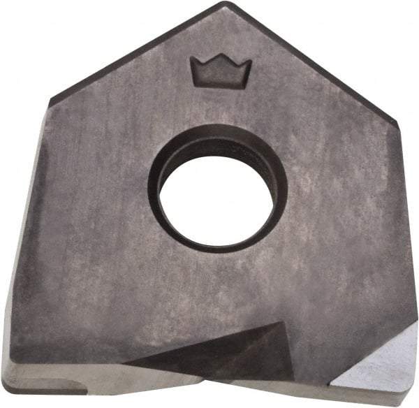 Millstar - BDS1 Grade CM10 PCD Milling Insert - Uncoated, 0.16" Thick, 1" Inscribed Circle, 1/16" Corner Radius - USA Tool & Supply