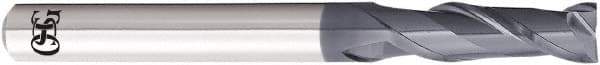 OSG - 8mm, 24mm LOC, 8mm Shank Diam, 70mm OAL, 2 Flute, Solid Carbide Square End Mill - Single End, WXL Finish, 35° Helix, Centercutting, Right Hand Cut, Right Hand Flute - USA Tool & Supply