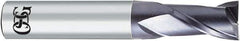 OSG - 6mm, 20mm LOC, 6mm Shank Diam, 63mm OAL, 2 Flute, Solid Carbide Square End Mill - Single End, Diamond Finish, 30° Helix, Centercutting, Right Hand Cut, Right Hand Flute - USA Tool & Supply