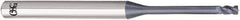 OSG - 1.6mm, 2.4mm LOC, 4mm Shank Diam, 50mm OAL, 4 Flute, Solid Carbide Square End Mill - Single End, WXL Finish, 35° Helix, Centercutting, Right Hand Cut, Right Hand Flute - USA Tool & Supply