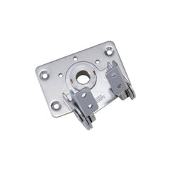 Dual Axis Torque Hinge: 8 Mounting Holes Stainless Steel, Polished Finish