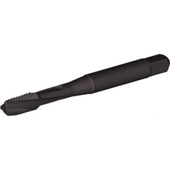 Kennametal - 1/2-20 UNF 3 Flute Bottoming Spiral Flute Tap - Vanadium High Speed Steel, Oxide Finish, 3-3/8" OAL, Right Hand Flute, Right Hand Thread, D7, Series T694 - Exact Industrial Supply