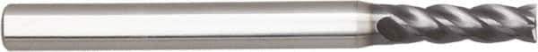 Niagara Cutter - 7/16", 4 Flute, Single End, Solid Carbide, 0.02" Corner Radius End Mill - 2-3/4" OAL, Right Hand Flute, 7/16" LOC, Right Hand Cut - USA Tool & Supply
