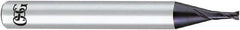 OSG - 6mm, 2 Flute, Solid Carbide, 1.5mm Corner Radius End Mill - 90mm OAL, 30° Helix, Right Hand Flute, 13mm LOC, Right Hand Cut - USA Tool & Supply