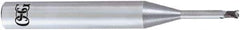 OSG - 1mm, 2 Flute, CBN, 0.3mm Corner Radius End Mill - 45mm OAL, 30° Helix, Right Hand Flute, 0.6mm LOC, Right Hand Cut, - USA Tool & Supply