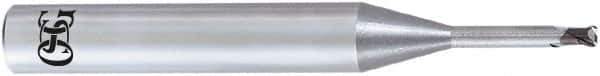OSG - 0.5mm, 2 Flute, CBN, 0.05mm Corner Radius End Mill - 45mm OAL, 30° Helix, Right Hand Flute, 0.3mm LOC, Right Hand Cut, - USA Tool & Supply