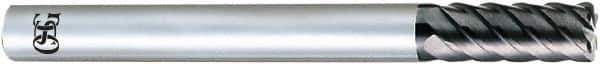 OSG - 12mm, 6 Flute, Solid Carbide, 3mm Corner Radius End Mill - 110mm OAL, 45° Helix, Right Hand Flute, 26mm LOC, Right Hand Cut - USA Tool & Supply